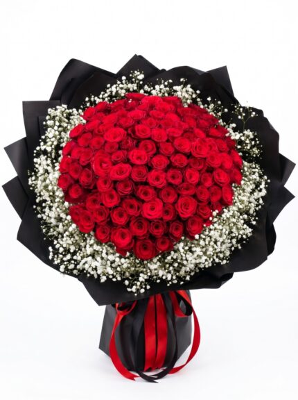 Classic Love 101 Kırmızı Gül Buketi